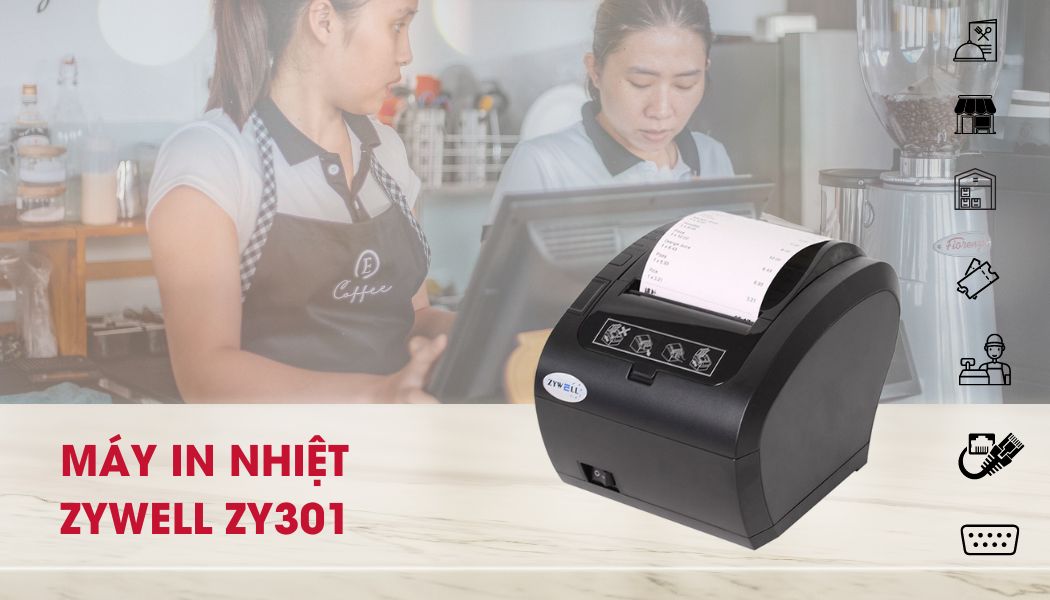 Máy in đơn hàng Zywell ZY301 chính hãng