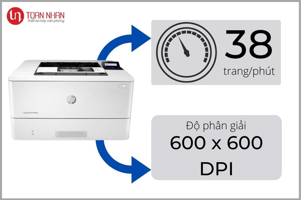 Chất lượng bản in sắc nét từ HP M404n
