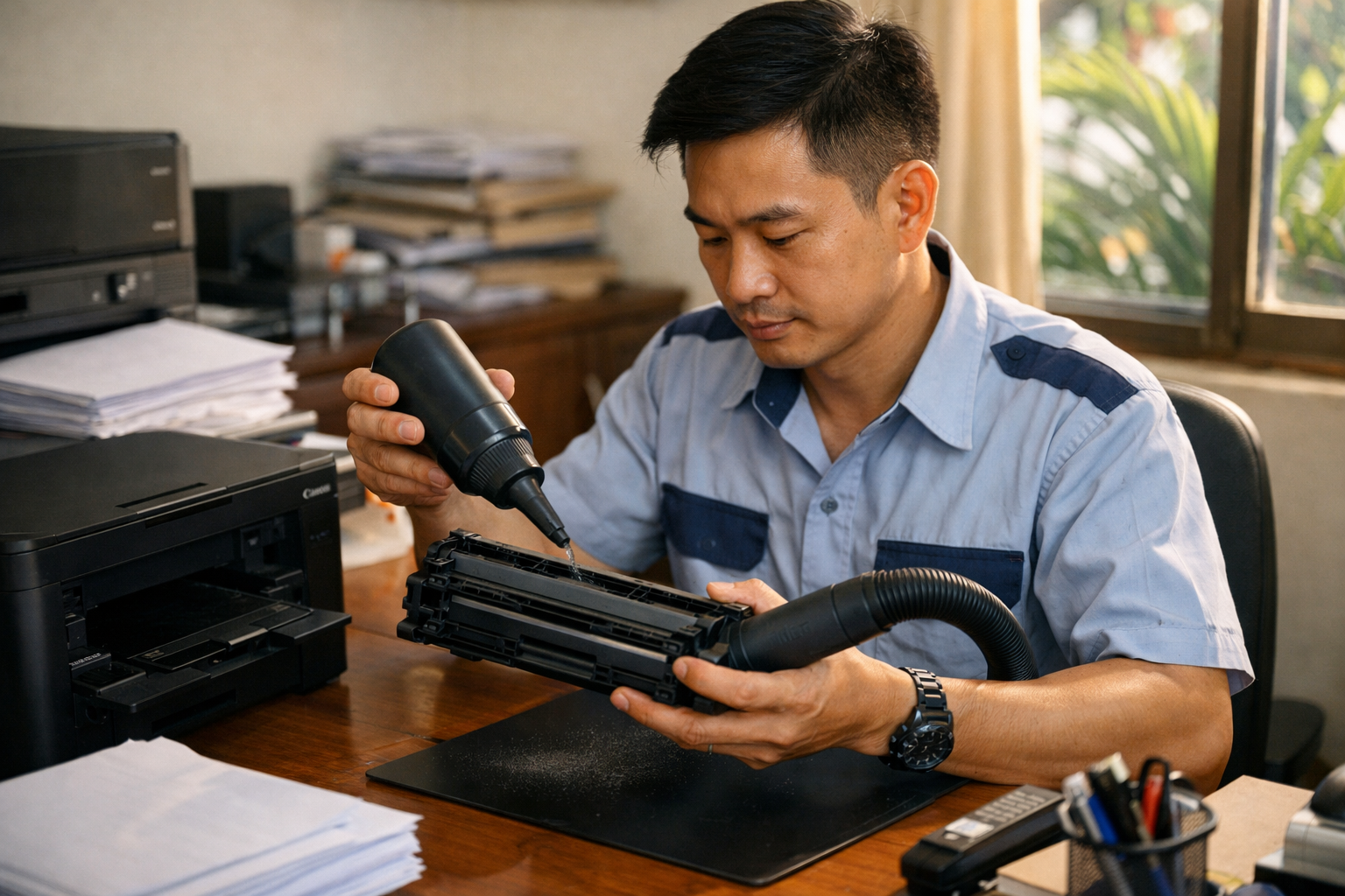 Thay mực máy in Phường Nhiêu Lộc giá rẻ, lấy ngay sau 20 phút