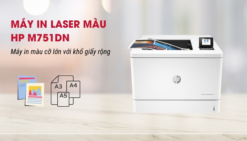 Máy in laser màu HP Enterprise M751dn Khổ A3 - Hình 4