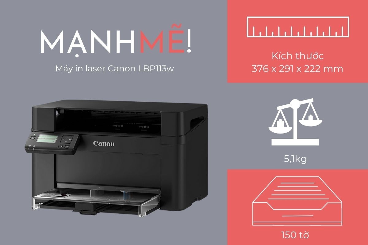 Máy in Canon ImageCLASS LBP113w - Chính Hãng - Hình 7