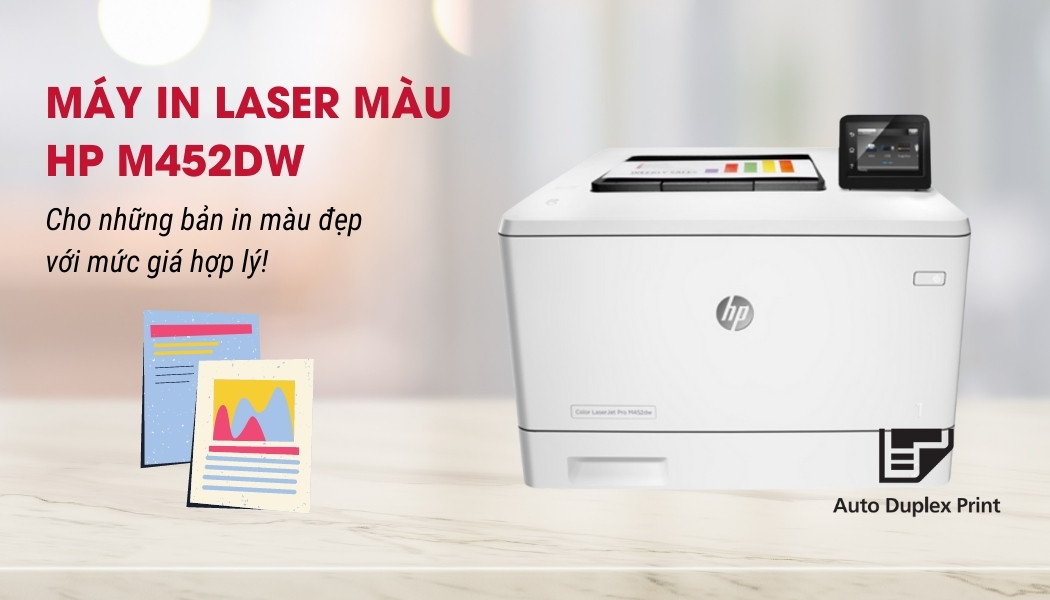 Máy in laser màu HP Color LaserJet Pro M452dw - Hình 4