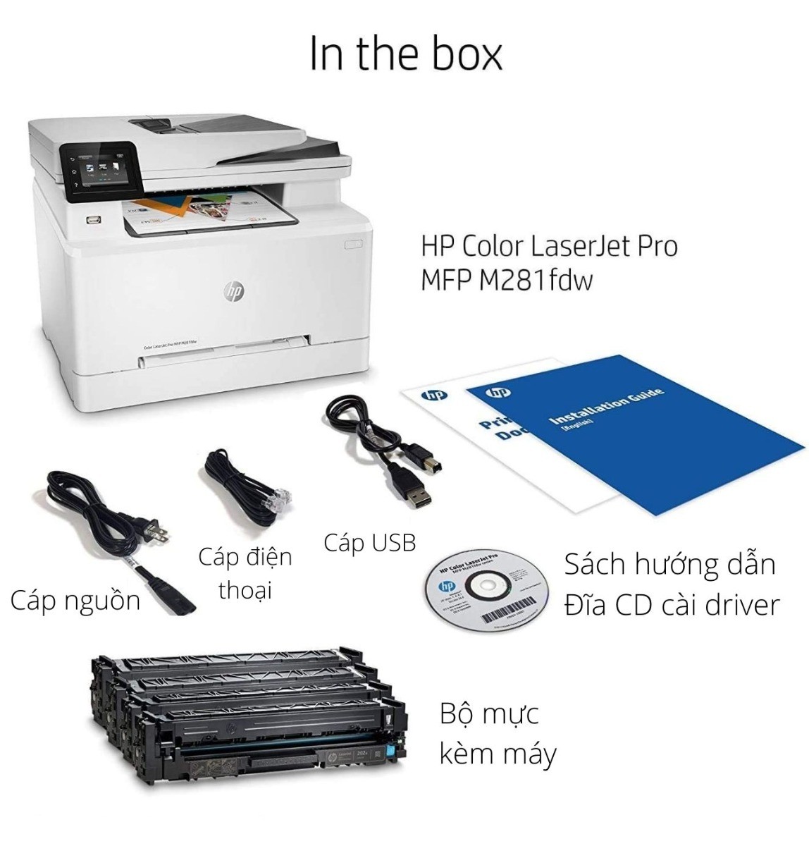 Máy in laser màu HP Color LaserJet Pro MFP M281FDW - Hình 6