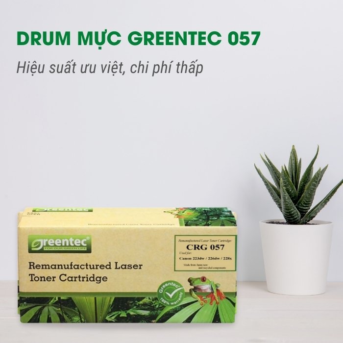 Hộp mực thay thế Greentec Canon CRG-057A (đen) hiệu suất cao, tương thích cho máy in Canon - Hình 3