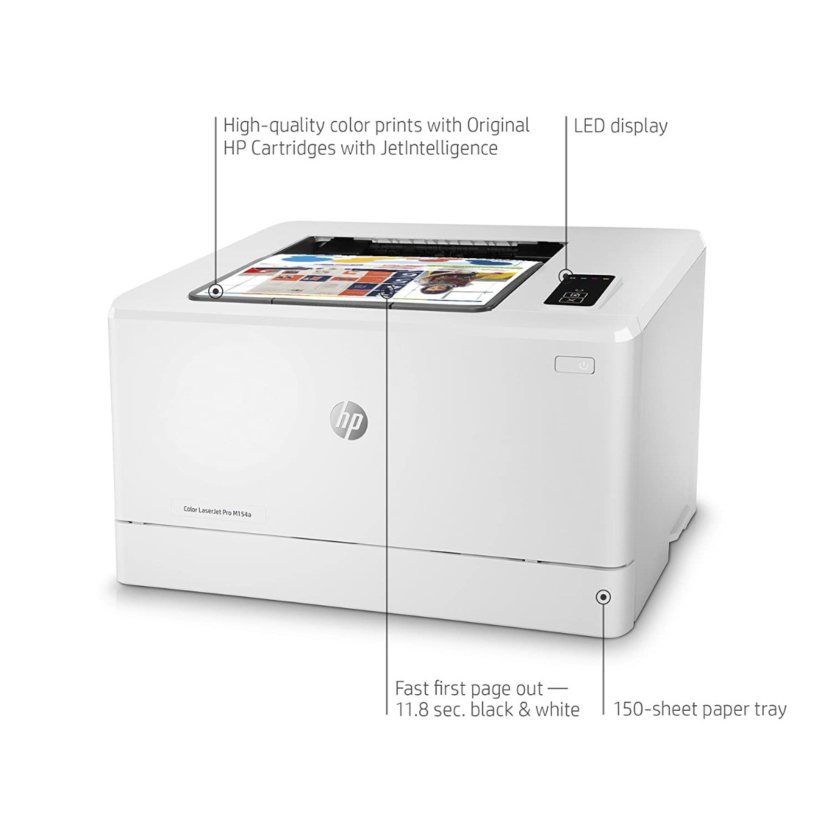 Máy in laser màu HP Color LaserJet Pro M154A - Hình 8