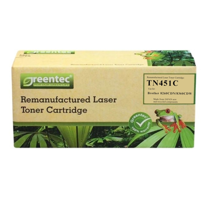 Mực in laser Greentec Brother TN451C - Hình 3