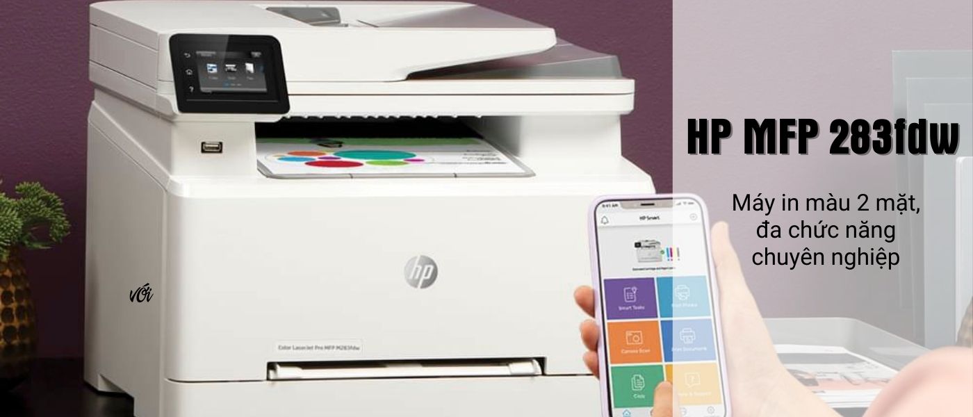 Máy in laser màu HP Color LaserJet Pro MFP M283fdw - Hình 6