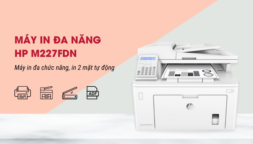 Máy in HP LaserJet Pro MFP M227fdn - Hình 10