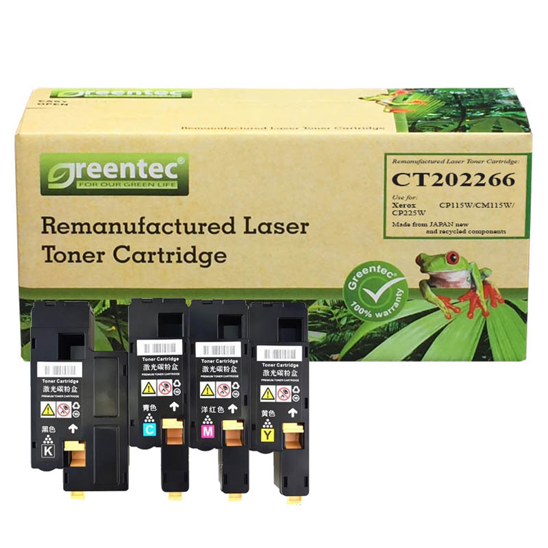 Hộp mực thay thế Greentec Xerox CT202266 (đỏ) hiệu suất cao, tương thích cho máy in Xerox