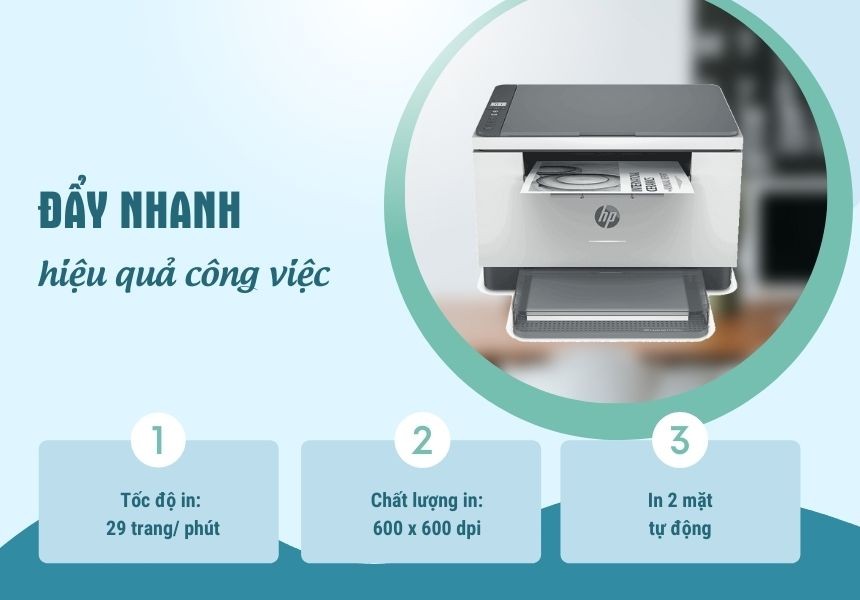 Tính năng in ấn tốc độ cao của HP 236dw