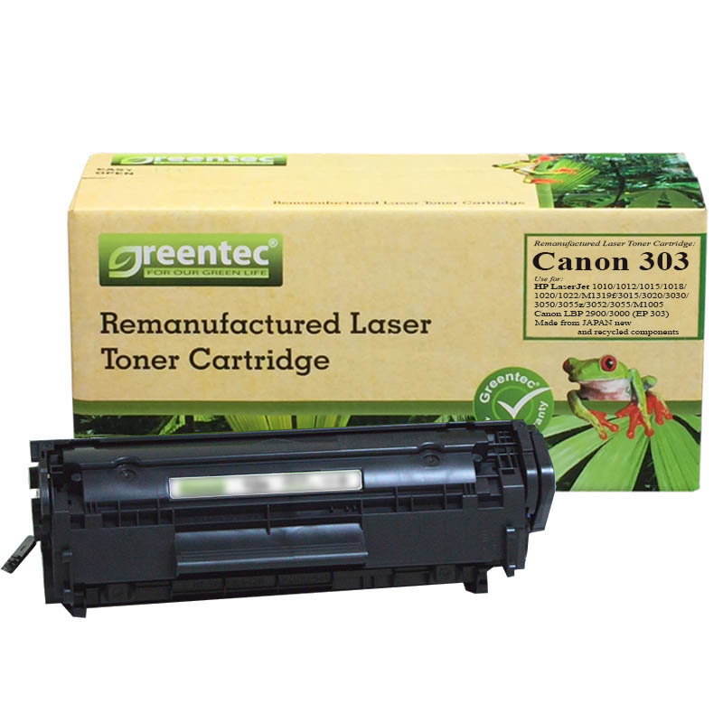 Hộp mực thay thế Greentec Canon 303 (đen) hiệu suất cao, tương thích cho máy in Canon