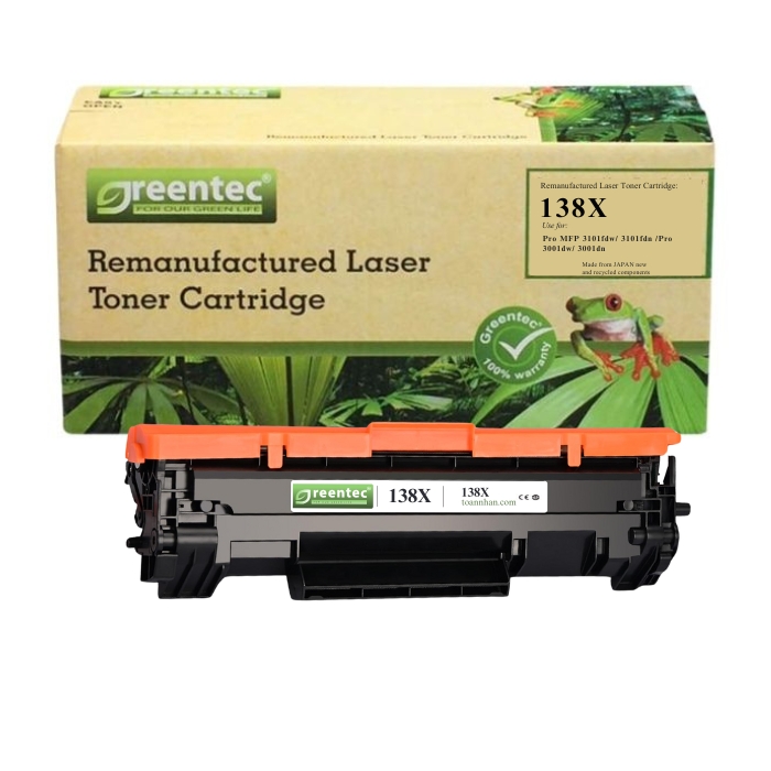 Mực in laser đen trắng Greentec HP 138X