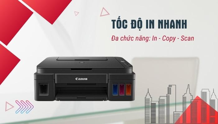 Tốc độ in ấn vượt trội của Canon G2010