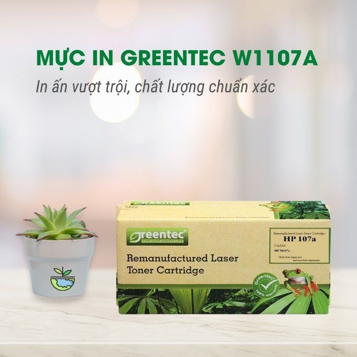 Hộp mực thay thế Greentec HP 107A (W1107A) (đen) hiệu suất cao, tương thích cho máy in HP - Hình 3
