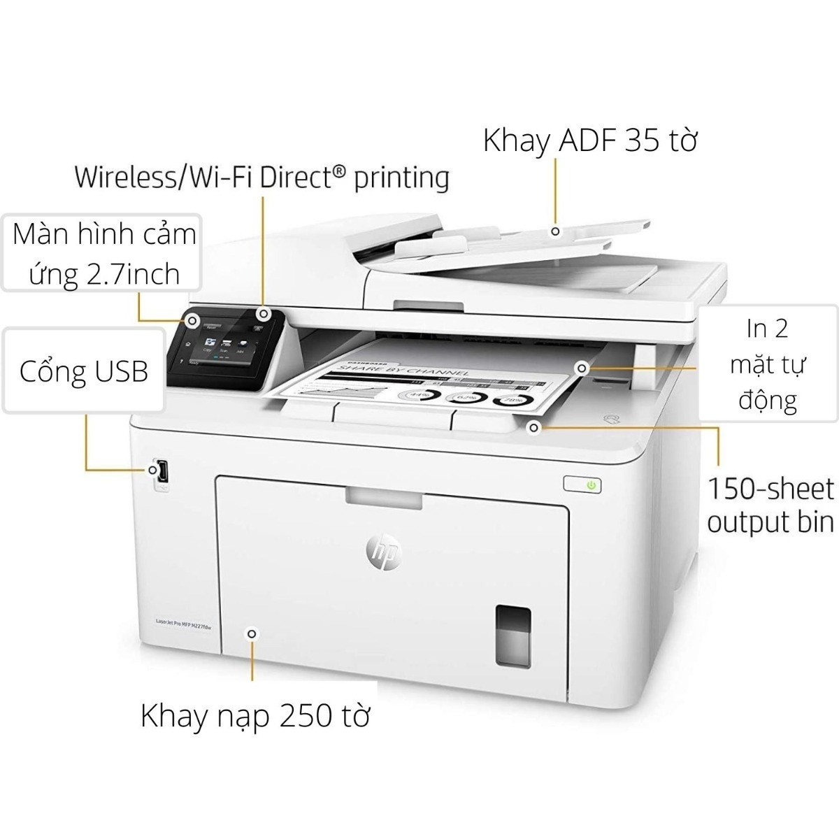 Máy in HP LaserJet Pro MFP M227fdw - Hình 6