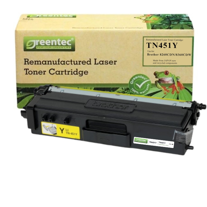 Mực in laser Greentec Brother TN451Y