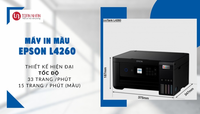 Thiết kế nhỏ gọn của Epson L4260 thiết kế máy in Epson L4260