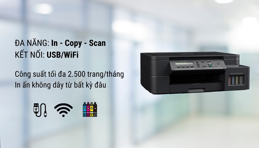 Tính năng đa nhiệm của Brother DCP-T520W
