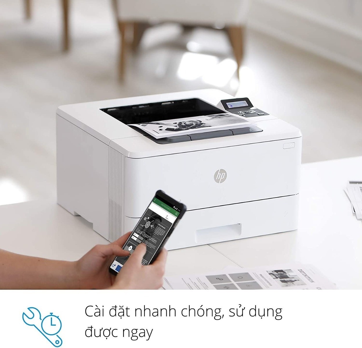 Máy in laser đen trắng đơn năng HP M404N - Hình 3