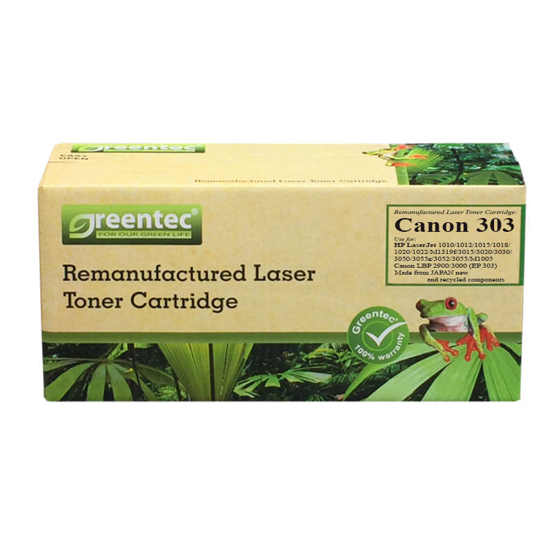 Hộp mực thay thế Greentec Canon 303 (đen) hiệu suất cao, tương thích cho máy in Canon - Hình 2