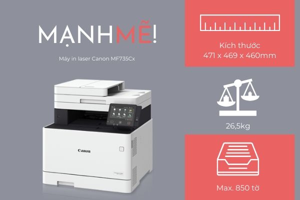 Máy in laser màu Canon imageCLASS MF735Cx - Hình 6