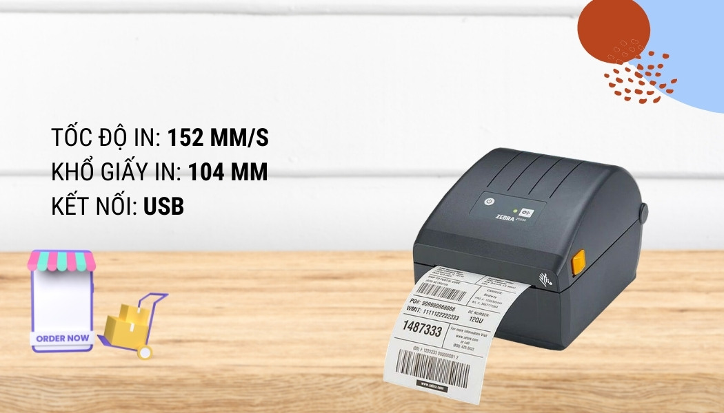 Máy in mã vạch Zebra ZD230 - Hình 4