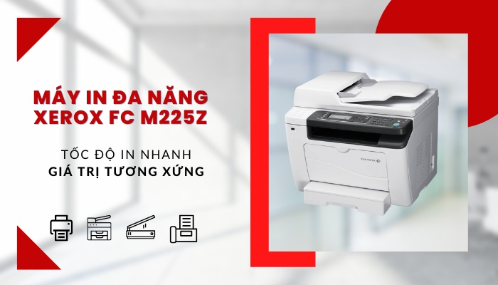 Máy in laser đen trắng đa chức năng Xerox Docuprint FX M225Z - Hình 4