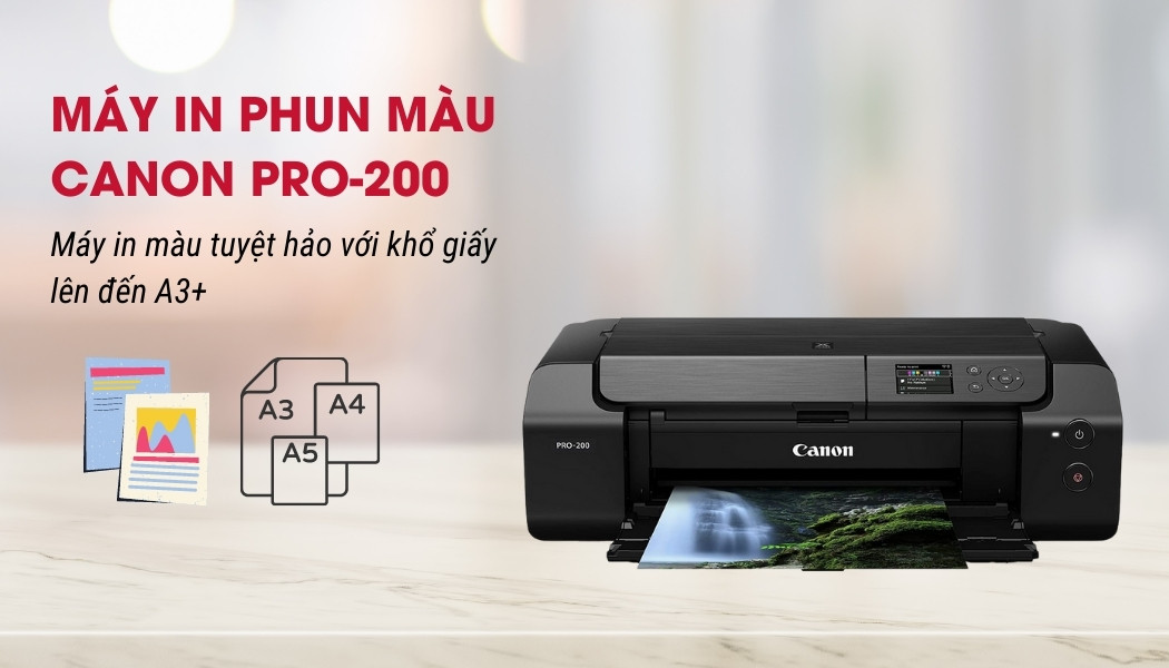 Máy in phun màu A3 Canon PIXMA PRO-200 - Hình 5