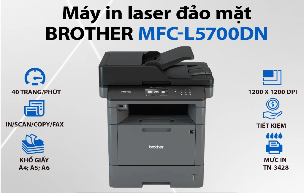 Máy in đa năng Brother MFC-L5700DN - Hình 6