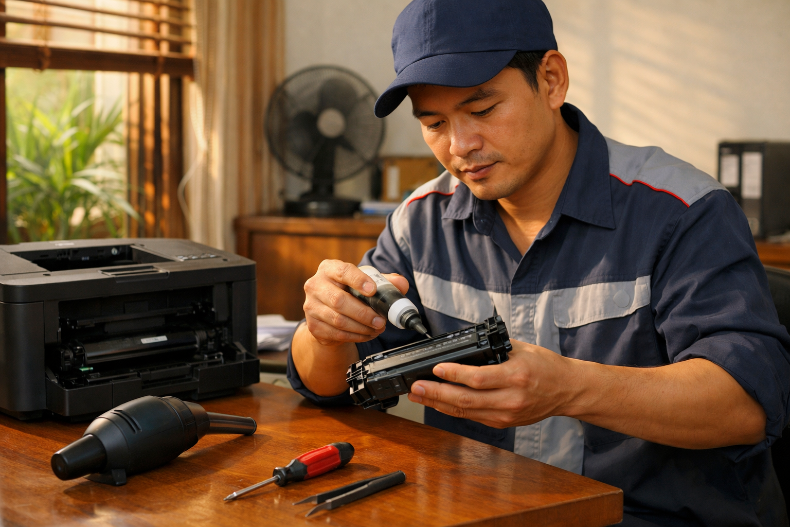 Dịch vụ thay mực máy in phường Xuân Hoà giá rẻ, phục vụ tận nơi 24/7