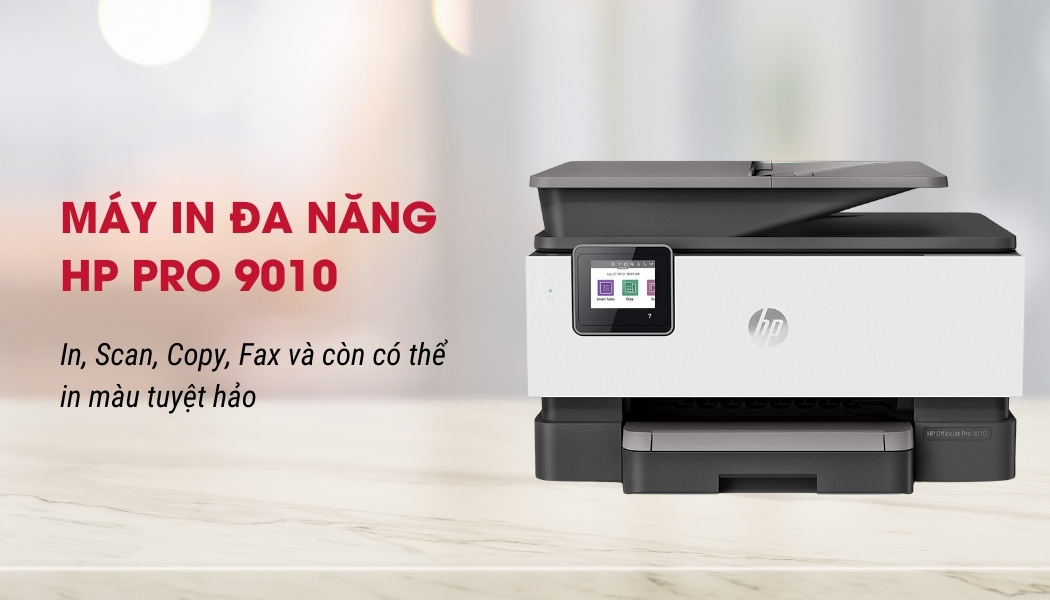 Máy in phun màu HP OfficeJet Pro 9010 (1KR53D) - Hình 4