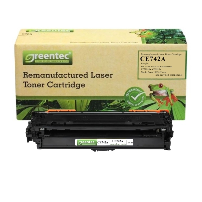 Mực in laser màu Greentec CE742A