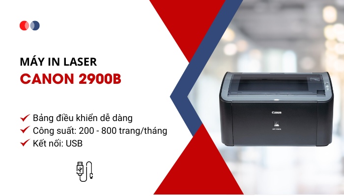 Máy in laser đen trắng Canon LBP2900B - Hình 4