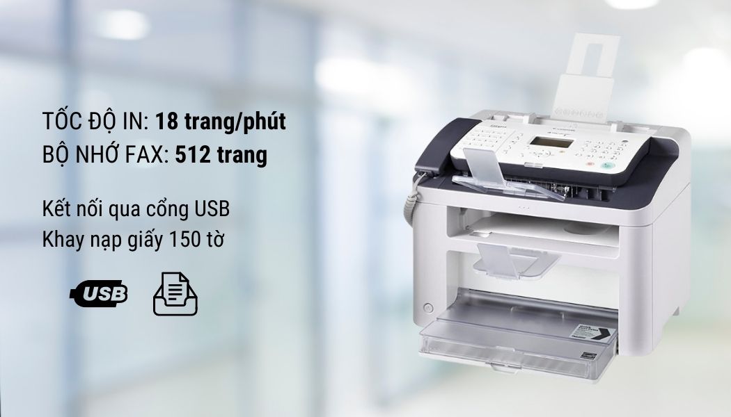 Máy in đa chức năng Canon Fax-L170 - Hình 5