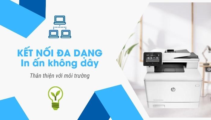 Kết nối linh hoạt trên máy in HP M477fnw