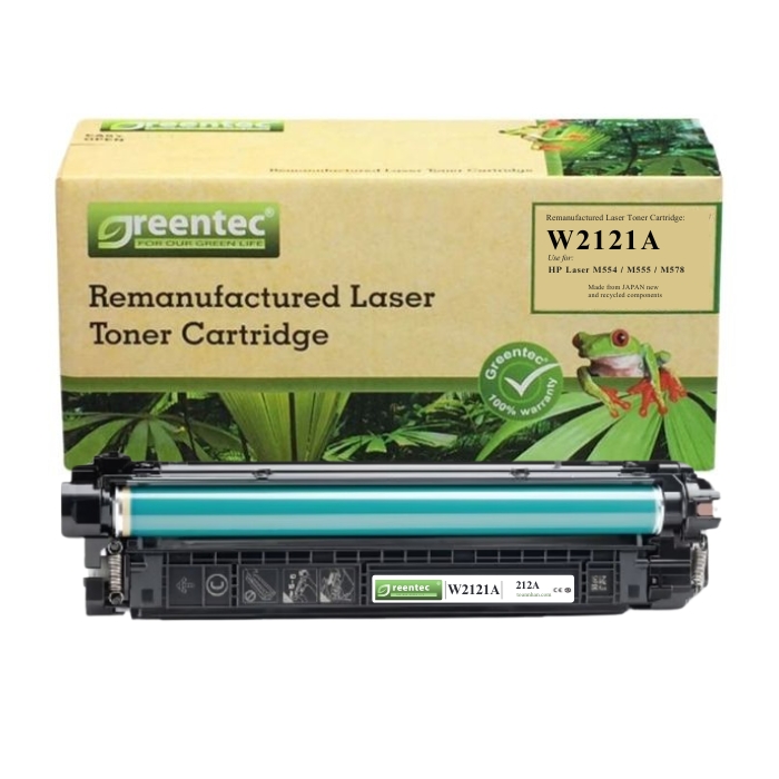 Mực in laser Greentec HP 212A (Xanh) W2121A