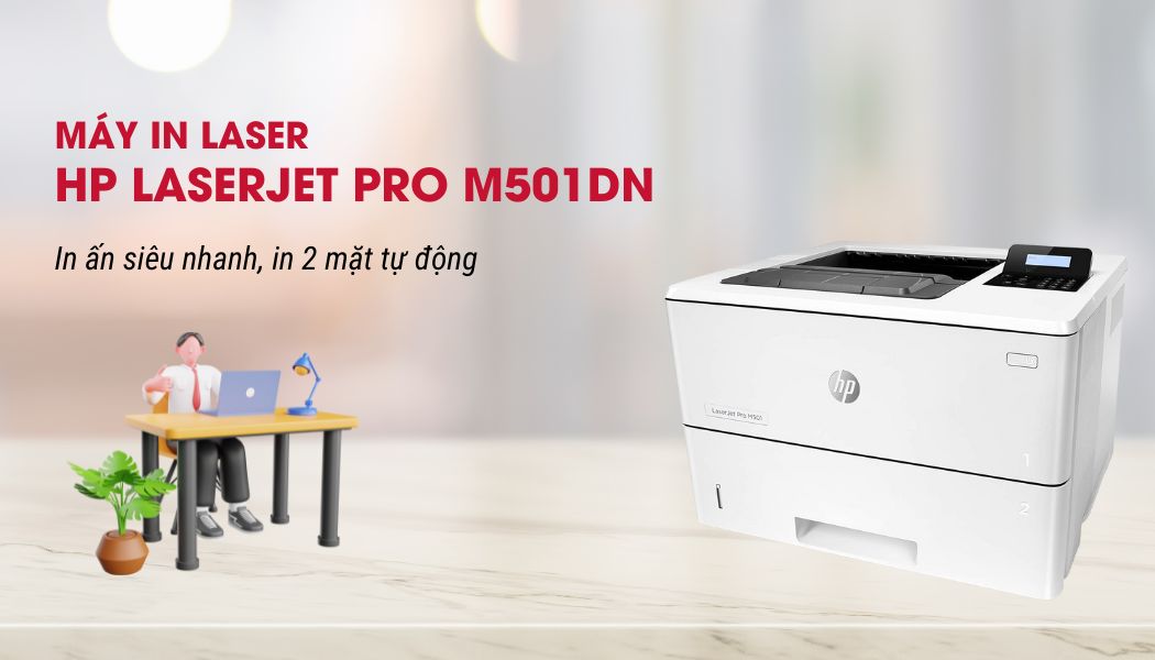Máy in HP LaserJet Pro M501dn - Hình 8