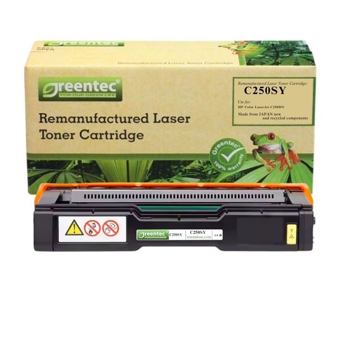 Mực in laser màu Greentec SP C250S - 407550 (Vàng)