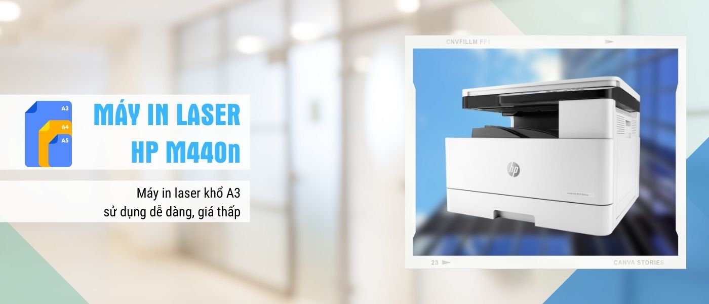 Máy in đa năng A3 HP LaserJet MFP M440N - Hình 4