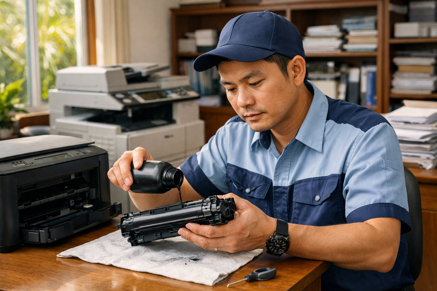 Dịch vụ nạp mực máy in Phường Hạnh Thông nhanh chóng chỉ từ 90.000đ