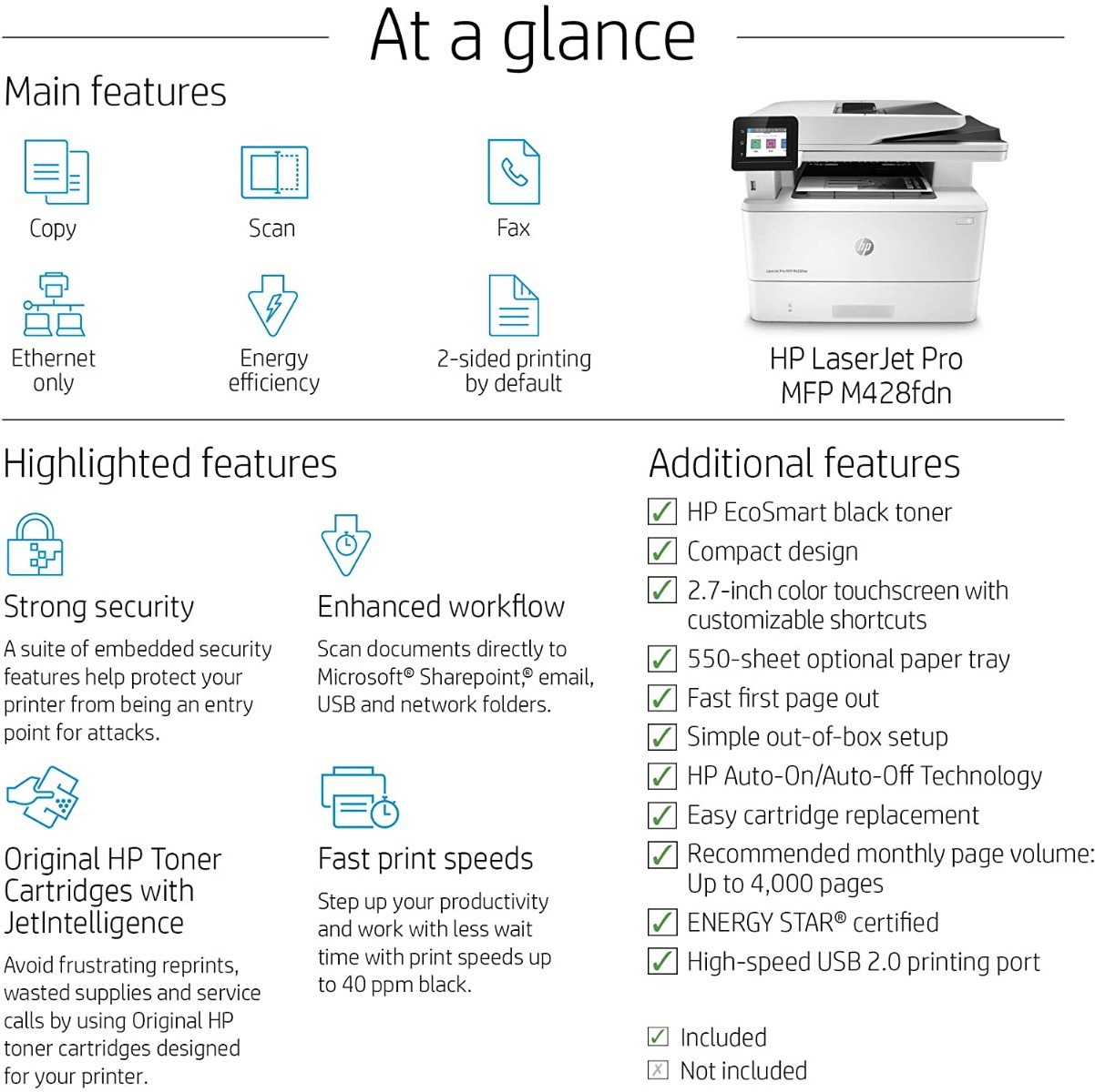 Máy in đa năng HP LaserJet Pro MFP M428fdn - Hình 7