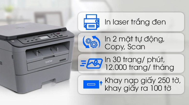 Máy in laser đa năng Brother DCP-L2520D - Hình 4
