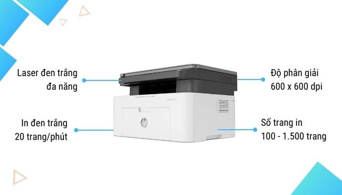 tổng quan máy in HP 135a