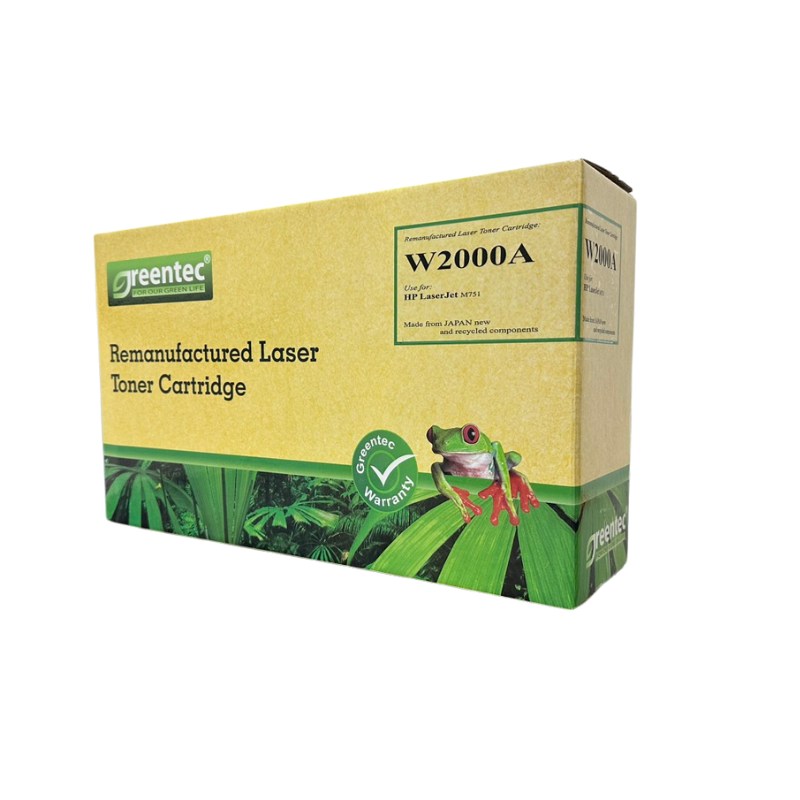 Hộp mực thay thế Greentec HP W2001A (xanh) hiệu suất cao, tương thích cho máy in HP - Hình 2