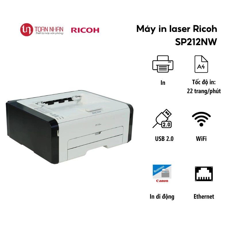 Máy in Ricoh SP212NW - Hình 4