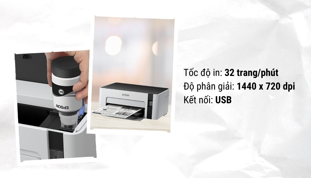 tính năng máy in phun Epson M1100 tính năng máy in phun Epson M1100