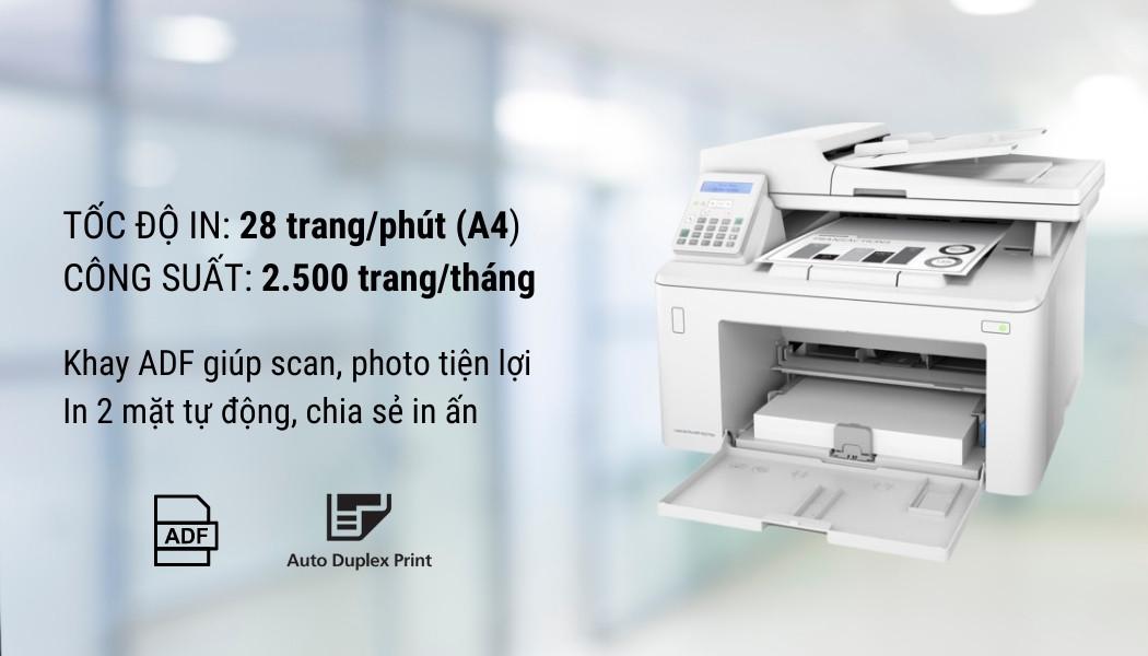 Máy in HP LaserJet Pro MFP M227fdn - Hình 11