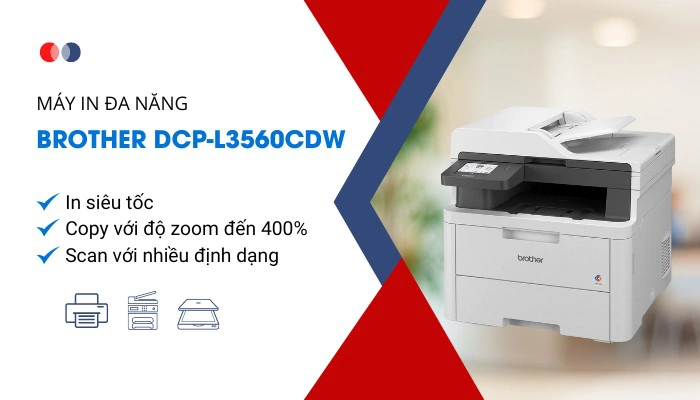 Máy in Laser màu đa năng Brother DCP-L3560CDW (In màu/ Copy/ Scan/ A4/ USB/ LAN/ WiFi) - Hình 5