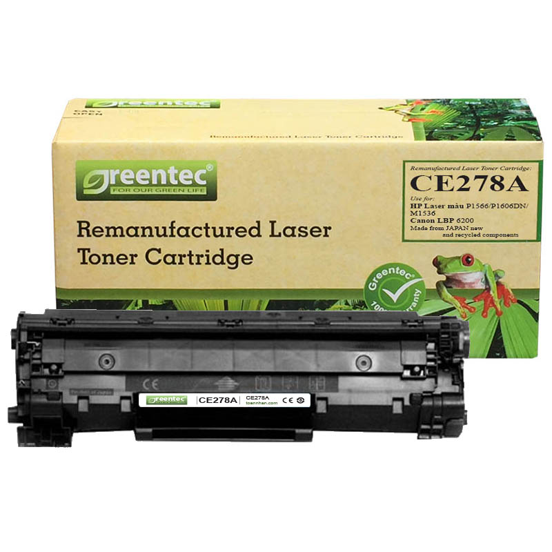 Hộp mực thay thế Greentec HP CE278A (đen) hiệu suất cao, tương thích cho máy in HP - Hình 2