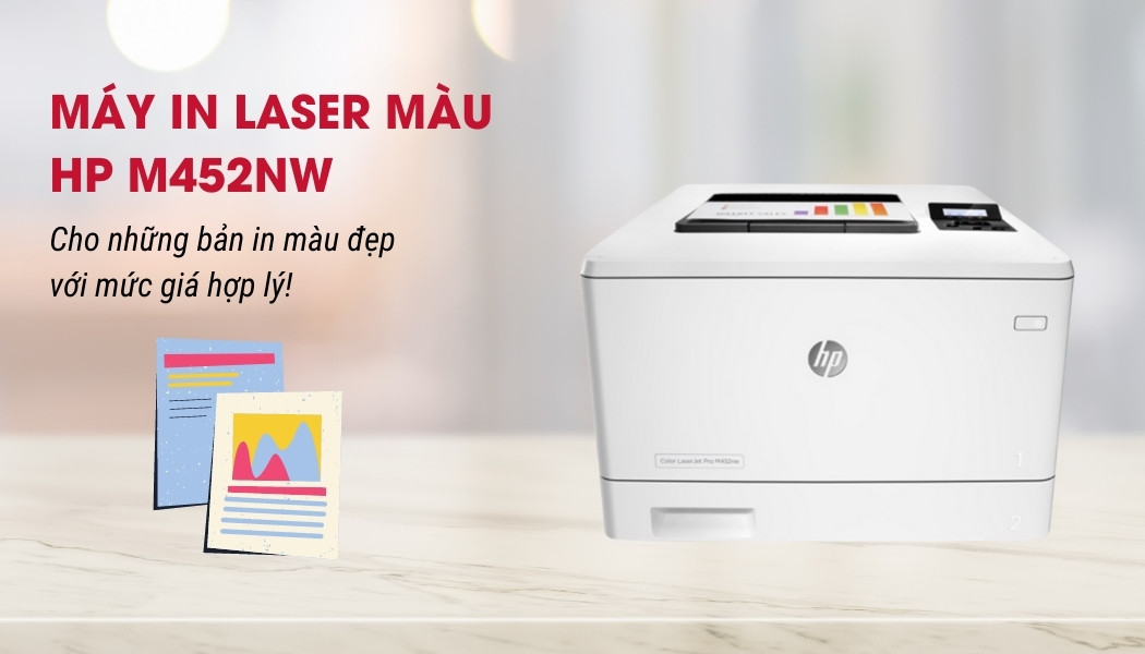 Máy in laser màu HP Color LaserJet Pro M452nw - Hình 5